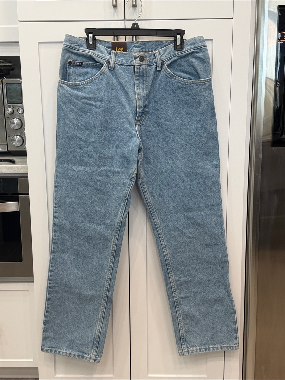 Men’s LEE Regular Fit Straight Leg Jeans in Classic Stone 36x30